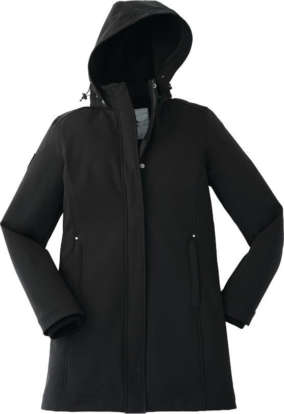 Women's ELKPOINT Roots73 Long Softshell Jacket with Detachable Hood 2
