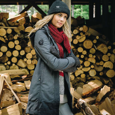 Women's ELKPOINT Roots73 Long Softshell Jacket with Detachable Hood 2