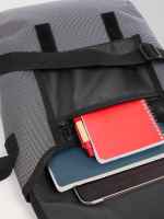 Dover Recycled Messenger Bag - SM-8214GYAngle-Left Dover Recycled Messenger Bag - SM-8214GYAngle-Left