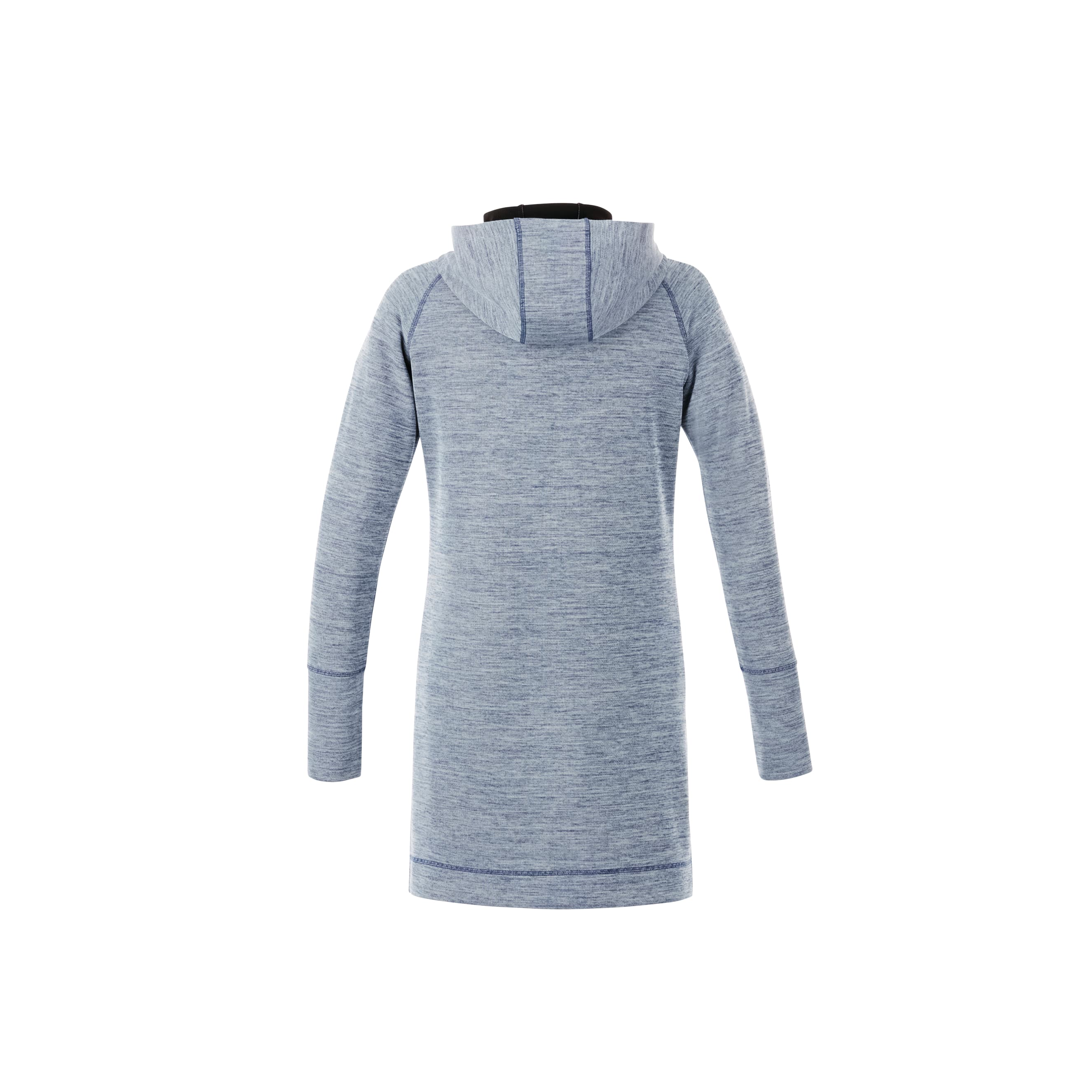 Women's ODELL Performance Knit Tunic Length Full Zip Hoodie with Thumb Holes 1