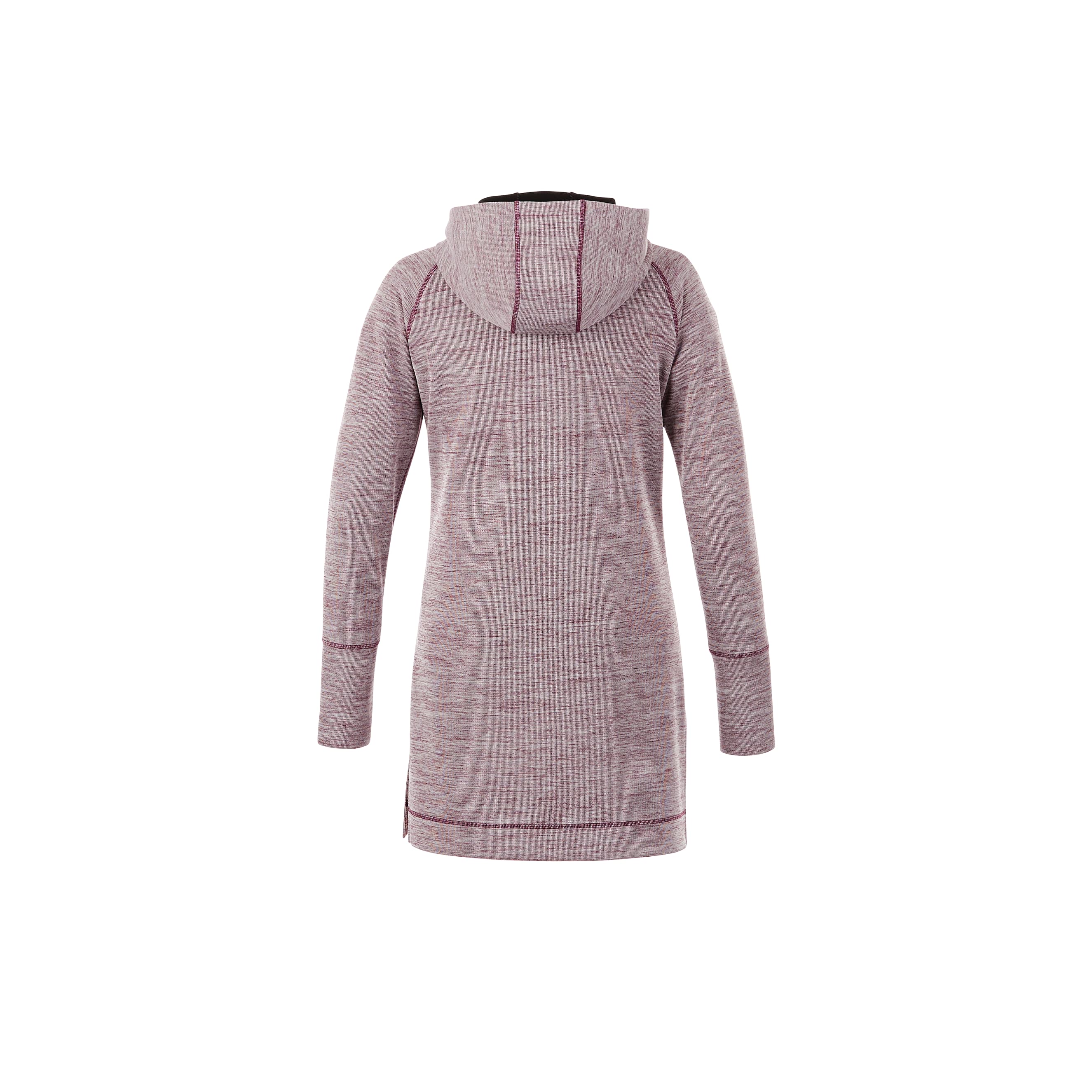 Women's ODELL Performance Knit Tunic Length Full Zip Hoodie with Thumb Holes 1