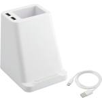 Wireless Charging Pen Holder w/ Dual Outputs - SM-2829WHAngle-Right Wireless Charging Pen Holder w/ Dual Outputs - SM-2829WHAngle-Right