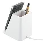 Wireless Charging Pen Holder w/ Dual Outputs - SM-2829WHAngle-Right Wireless Charging Pen Holder w/ Dual Outputs - SM-2829WHAngle-Right