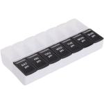 Recycled AM/PM Pill Case - SM-1707BKCLFront Recycled AM/PM Pill Case - SM-1707BKCLFront