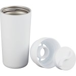 Maddie Recycled Vacuum Tumbler w/ 360 Lid 16oz - SM-6564WHFront Maddie Recycled Vacuum Tumbler w/ 360 Lid 16oz - SM-6564WHFront
