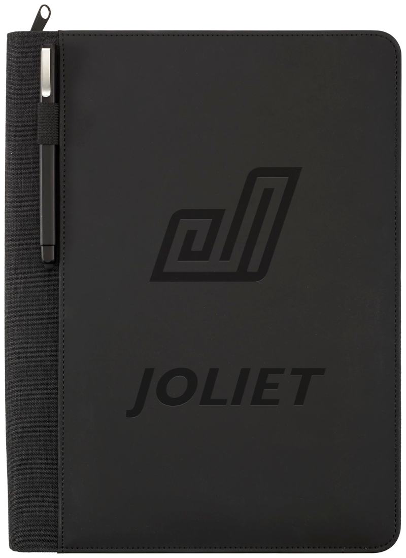 Vienna Heathered Zippered Padfolio with FSC® Mix Paper 1 Vienna Heathered Zippered Padfolio with FSC® Mix Paper 1