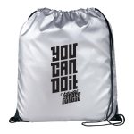 Oriole Reflective Drawstring Bag - SM-5810MSLFront Oriole Reflective Drawstring Bag - SM-5810MSLFront