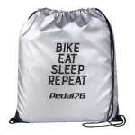 Oriole Reflective Drawstring Bag - SM-5810MSLFront Oriole Reflective Drawstring Bag - SM-5810MSLFront