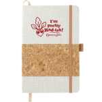 5.5'' x 8.5'' FSC® Mix Recycled Cotton Cork Notebook - SM-3646NTFront 5.5'' x 8.5'' FSC® Mix Recycled Cotton Cork Notebook - SM-3646NTFront