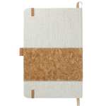 5.5'' x 8.5'' FSC® Mix Recycled Cotton Cork Notebook - SM-3646NTBack 5.5'' x 8.5'' FSC® Mix Recycled Cotton Cork Notebook - SM-3646NTBack