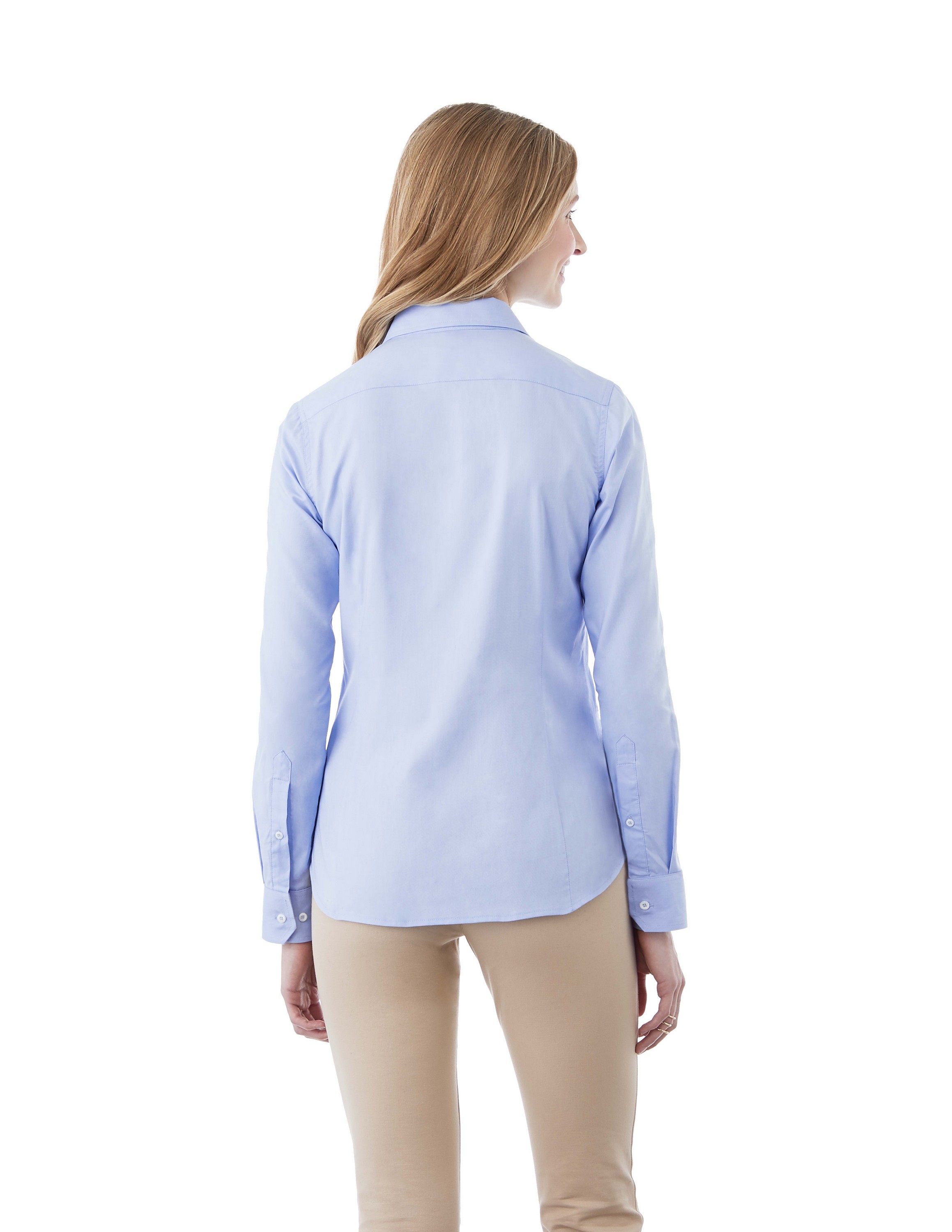 Women's IRVINE Oxford Long Sleeve Button Up Shirt 1