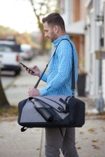Sebring Convertible Graphite Duffle Bag - 3450-90GAAngle-Right Sebring Convertible Graphite Duffle Bag - 3450-90GAAngle-Right
