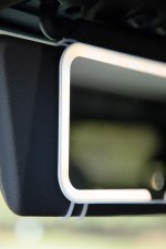 Car Visor Lighted Mirror - SM-9565WHAngle-Right Car Visor Lighted Mirror - SM-9565WHAngle-Right