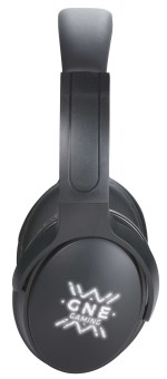 Light Up Logo Bluetooth Headphones - 7197-17BKFront Light Up Logo Bluetooth Headphones - 7197-17BKFront