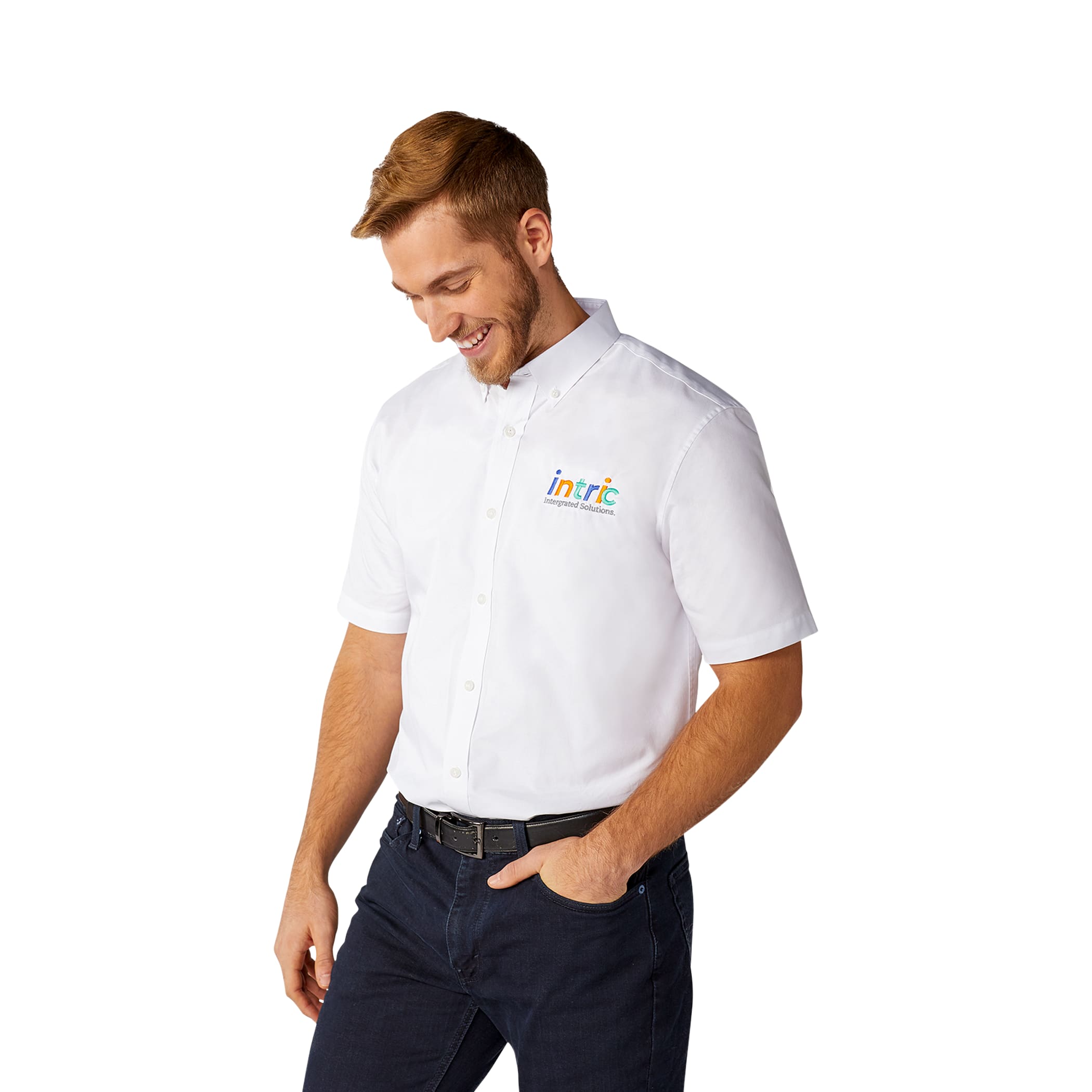 Men's SAMSON Oxford Short Sleeve Button Up Shirt 1