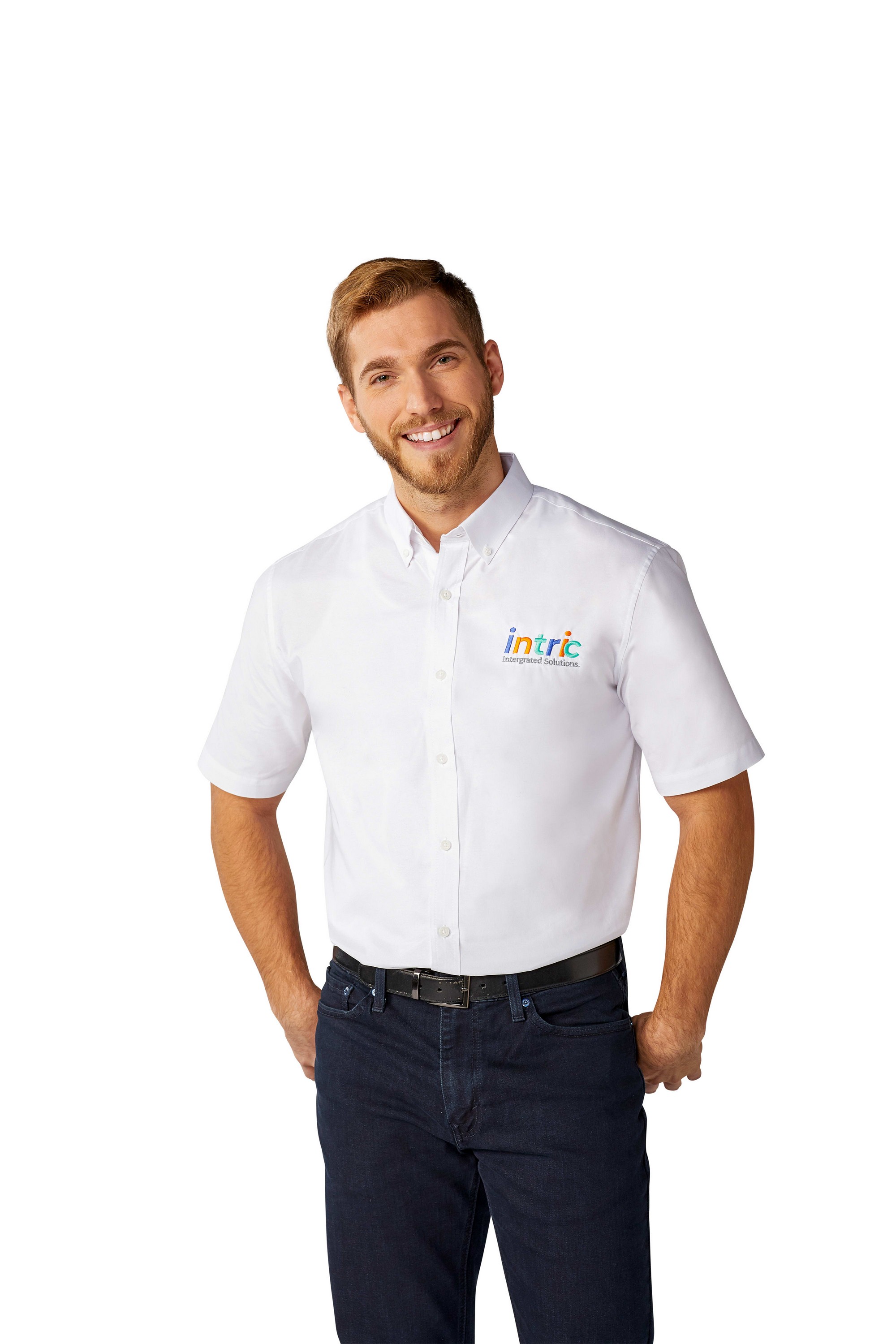 Men's SAMSON Oxford Short Sleeve Button Up Shirt 1