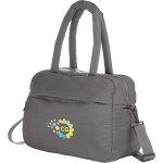 Puffer Recycled Duffle Bag - 9898-18GYAngle-Left Puffer Recycled Duffle Bag - 9898-18GYAngle-Left