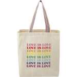 Rainbow Recycled 6oz Cotton Grocery Tote 1 Rainbow Recycled 6oz Cotton Grocery Tote 1