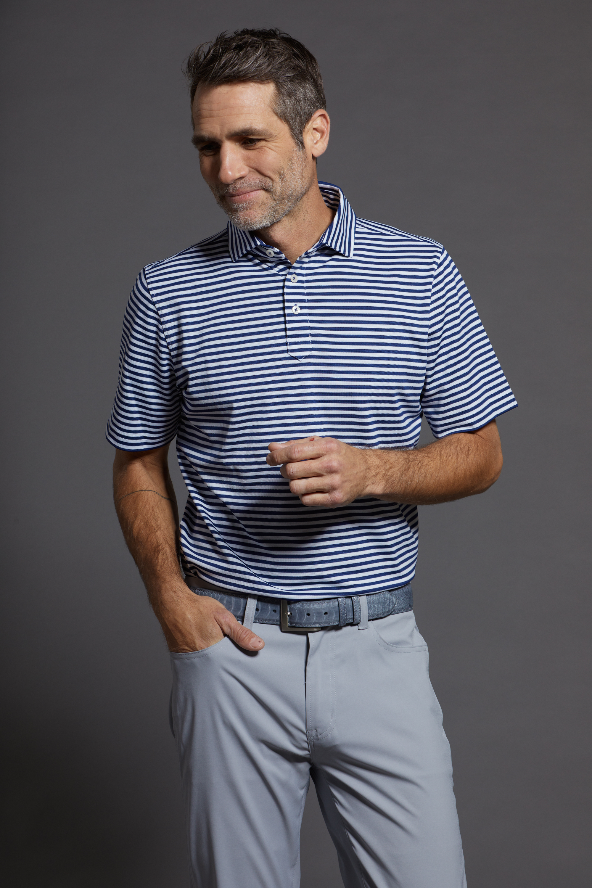 STITCH® Club Stripe Polo Shirt - Men's 2