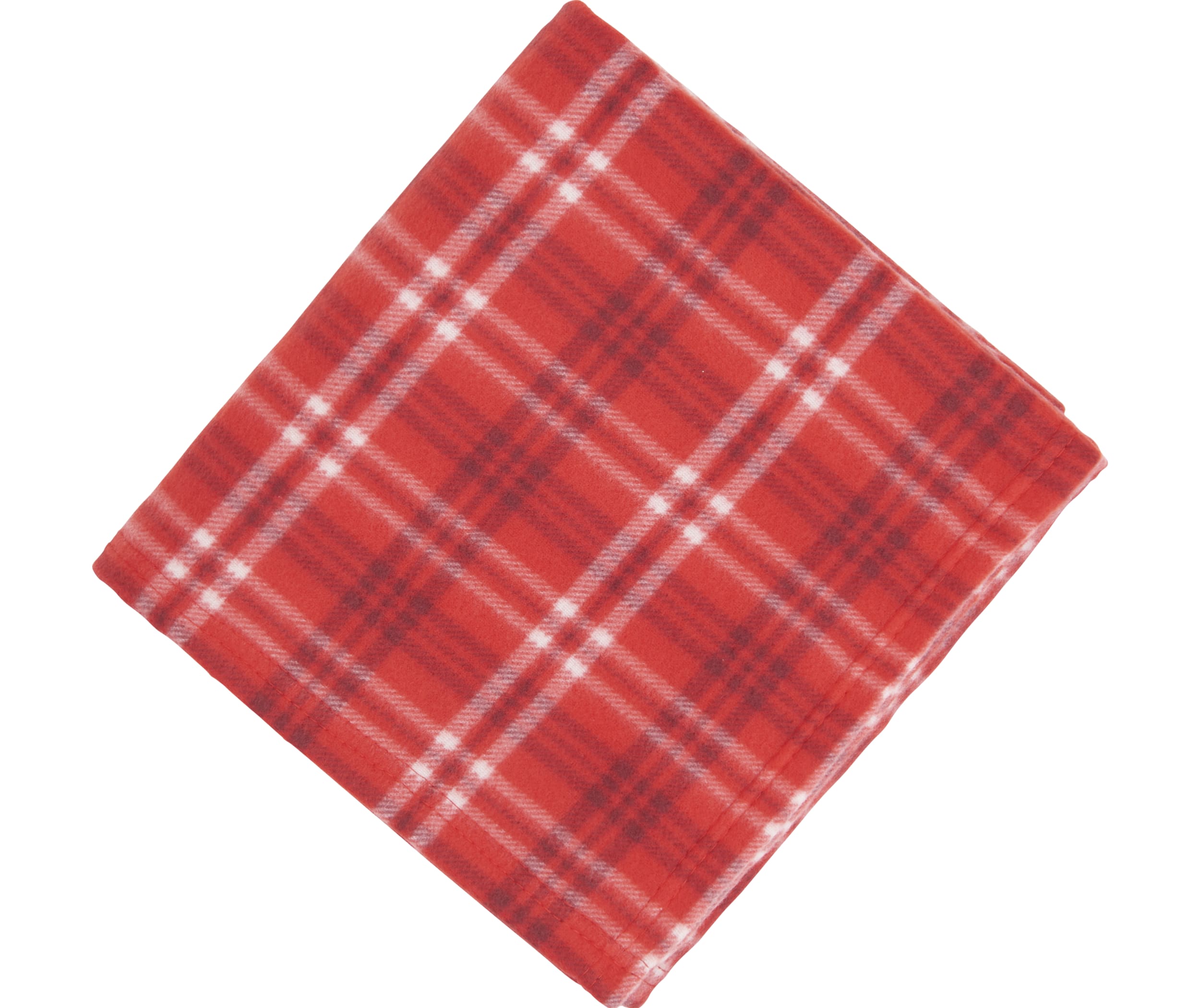 Rollable Plaid Fleece Throw Blanket 50'' x 60'' Unfolded 1