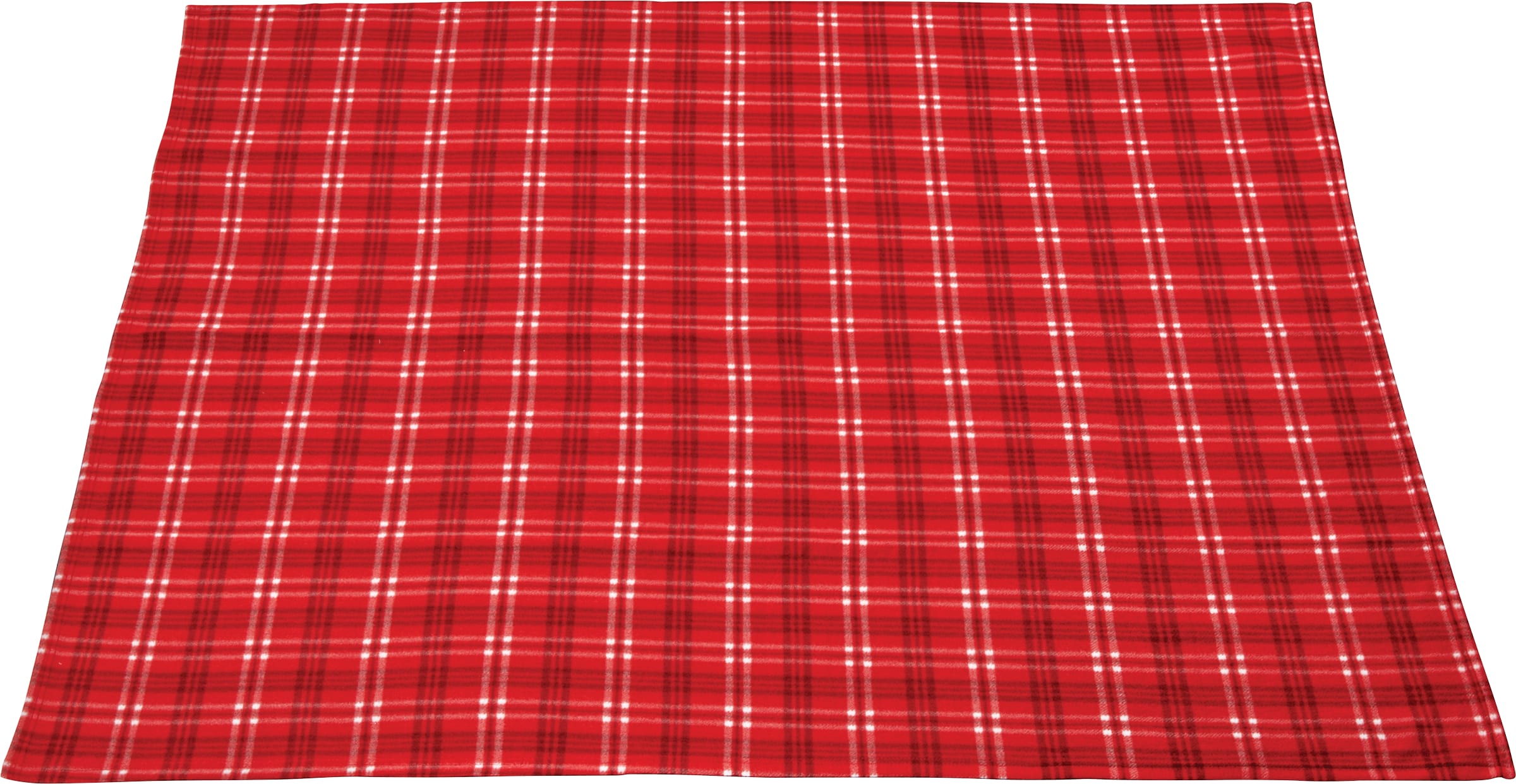 Rollable Plaid Fleece Throw Blanket 50'' x 60'' Unfolded 1