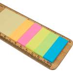 FSC® Certified Bamboo Ruler with Sticky Notes - SM-9591NTFront FSC® Certified Bamboo Ruler with Sticky Notes - SM-9591NTFront
