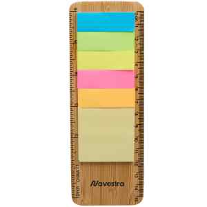 FSC® Certified Bamboo Ruler with Sticky Notes 1 FSC® Certified Bamboo Ruler with Sticky Notes 1