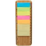 FSC® Certified Bamboo Ruler with Sticky Notes 2 FSC® Certified Bamboo Ruler with Sticky Notes 2
