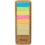 FSC® Certified Bamboo Ruler with Sticky Notes - SM-9591NTFront FSC® Certified Bamboo Ruler with Sticky Notes - SM-9591NTFront
