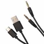 Rewired Recycled Bluetooth Headphones - 7195-73BKFront Rewired Recycled Bluetooth Headphones - 7195-73BKFront