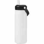 Carpo 20oz Straw lid Vacuum Bottle - SM-6992WHAngle-Left Carpo 20oz Straw lid Vacuum Bottle - SM-6992WHAngle-Left