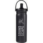 Carpo 20oz Straw lid Vacuum Bottle - SM-6992BKFront Carpo 20oz Straw lid Vacuum Bottle - SM-6992BKFront