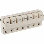 Wellable™ Daily Pill and Supplement Organizer - 1415-09CRMAngle-Right Wellable™ Daily Pill and Supplement Organizer - 1415-09CRMAngle-Right