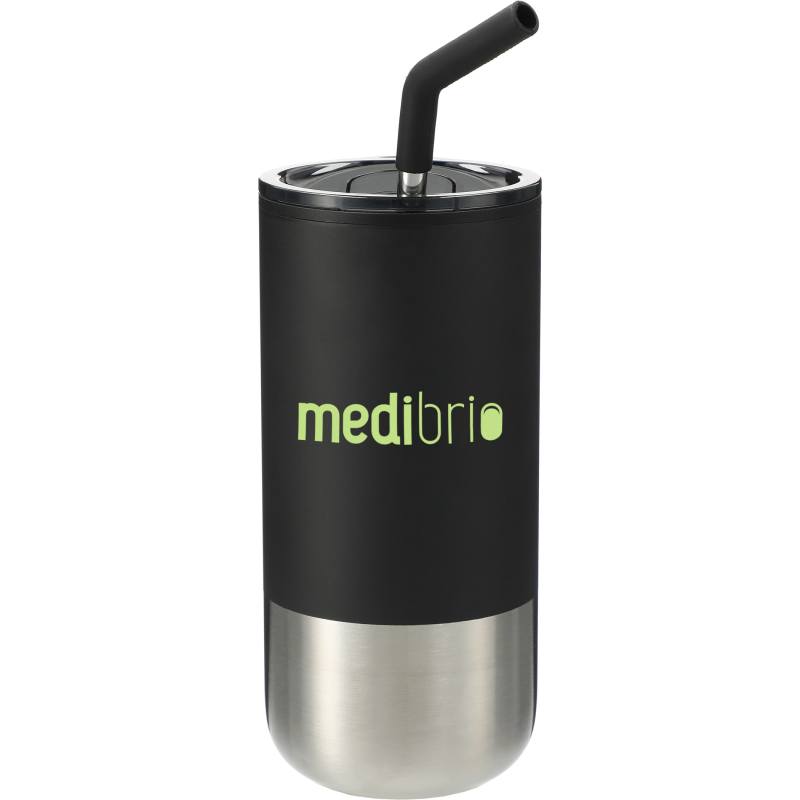 Lagom Insulated 16oz Stainless Steel Tumbler with Straw 1 Lagom Insulated 16oz Stainless Steel Tumbler with Straw 1