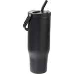 Trinity Recycled Straw Leak proof Tumbler 30oz - 1602-32BKAngle-Left Trinity Recycled Straw Leak proof Tumbler 30oz - 1602-32BKAngle-Left