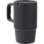 Camden 13oz Ceramic Mug w/ Lid - 1600-74BKAngle-Left Camden 13oz Ceramic Mug w/ Lid - 1600-74BKAngle-Left