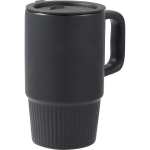 Camden 13oz Ceramic Mug w/ Lid - 1600-74BKAngle-Right Camden 13oz Ceramic Mug w/ Lid - 1600-74BKAngle-Right