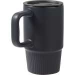 Camden 13oz Ceramic Mug w/ Lid - 1600-74BKAngle-Right Camden 13oz Ceramic Mug w/ Lid - 1600-74BKAngle-Right