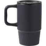 Camden 13oz Ceramic Mug w/ Lid - 1600-74BKBack Camden 13oz Ceramic Mug w/ Lid - 1600-74BKBack