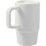 Camden 13oz Ceramic Mug w/ Lid - 1600-74WHAngle-Right Camden 13oz Ceramic Mug w/ Lid - 1600-74WHAngle-Right