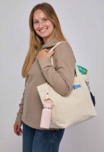 Recycled Cotton Souvenirs Tote - 7901-81NTFront Recycled Cotton Souvenirs Tote - 7901-81NTFront