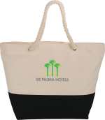 Zippered 12oz Cotton Canvas Rope Tote 1 Zippered 12oz Cotton Canvas Rope Tote 1