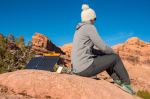 BioLite SolarPanel 5+ - 1095-04ORAngle-Left BioLite SolarPanel 5+ - 1095-04ORAngle-Left