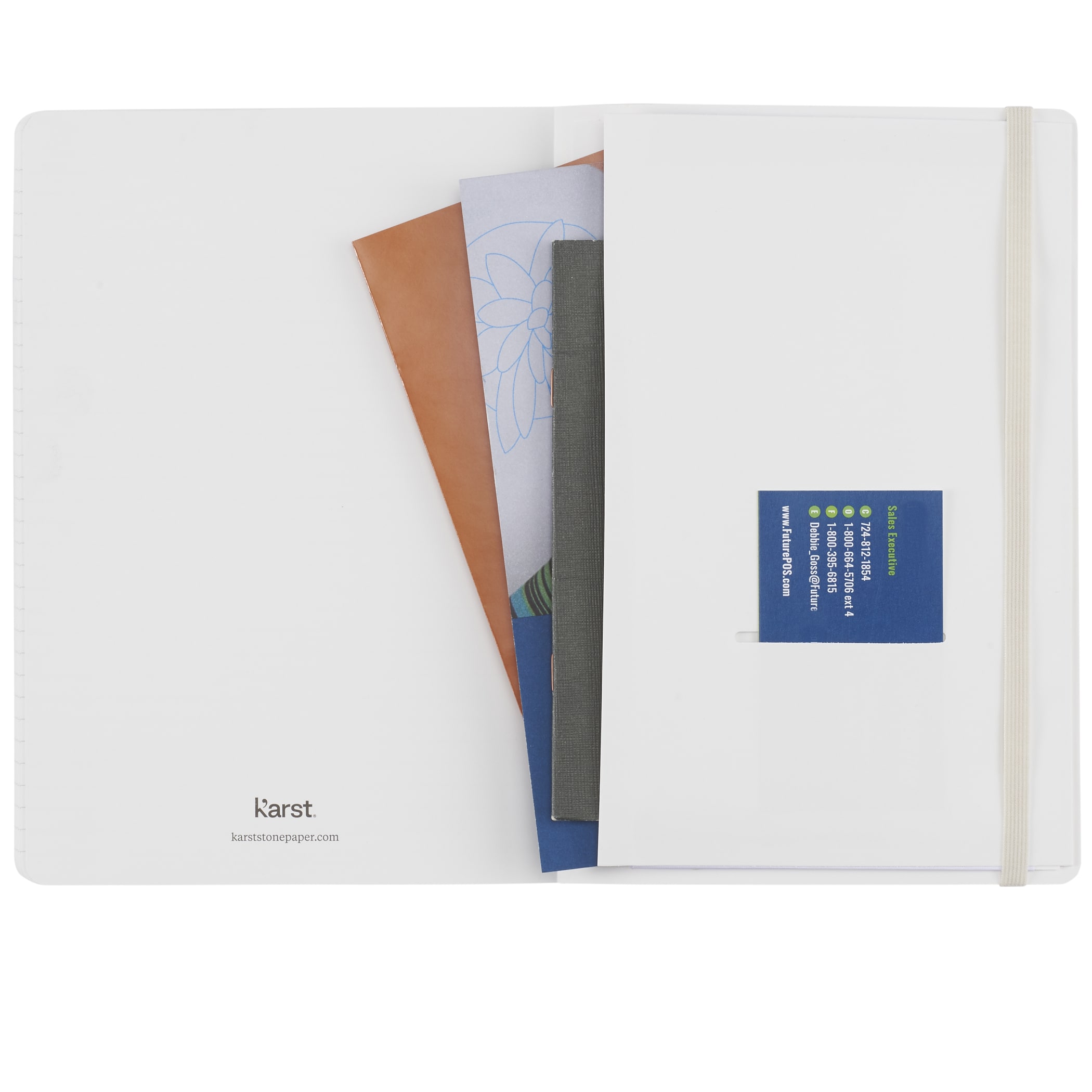 Karst 5.5'' x 8.5'' Stone Soft Bound Notebook 1