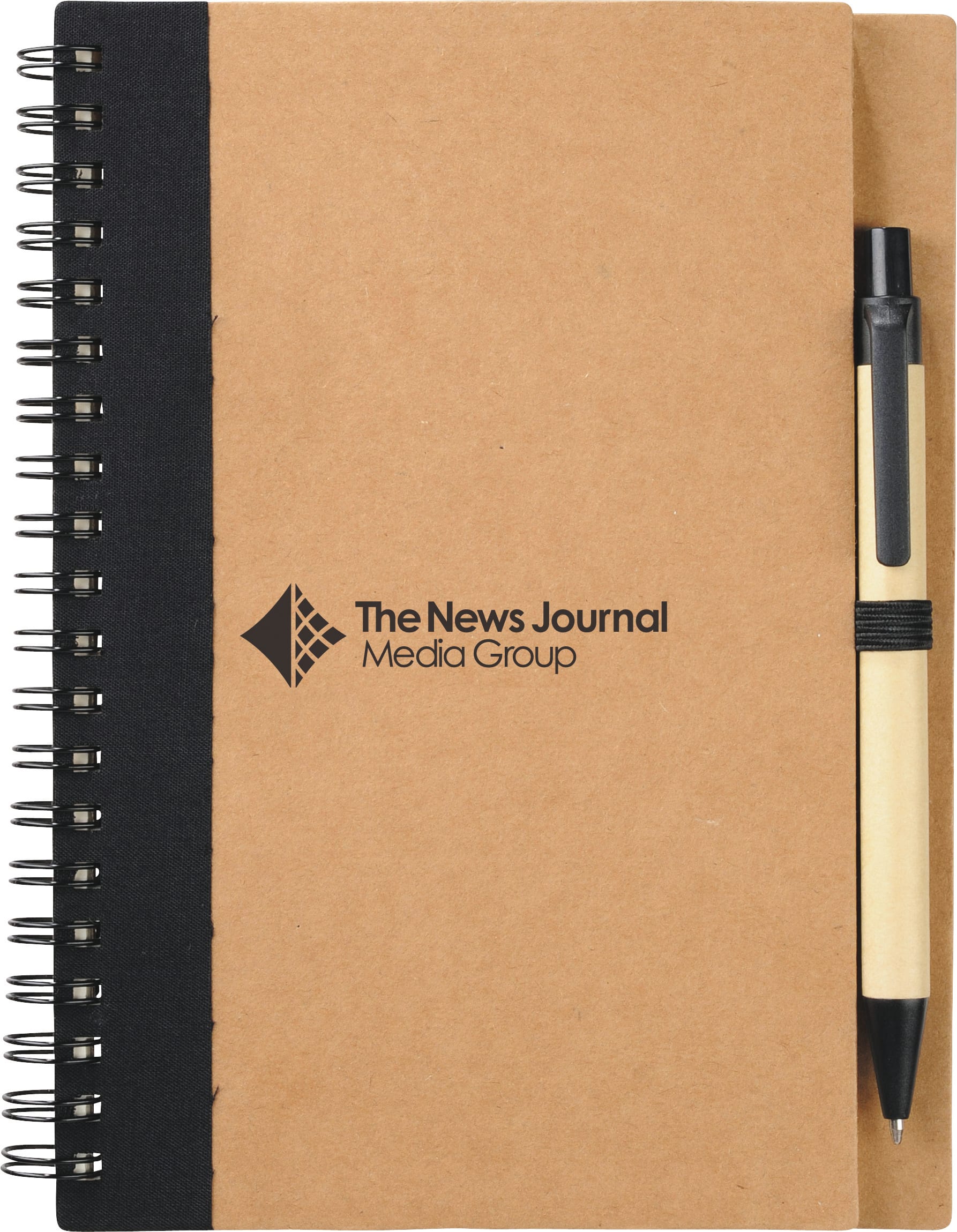5'' x 7'' FSC® Mix Eco-Friendly Spiral Notebook with Pen 1