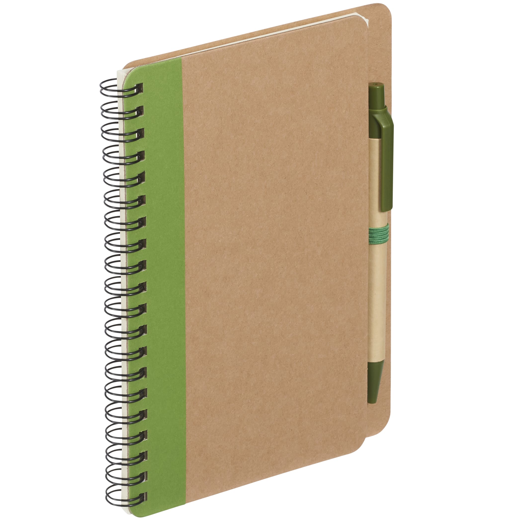 5'' x 7'' FSC® Mix Eco-Friendly Spiral Notebook with Pen 1