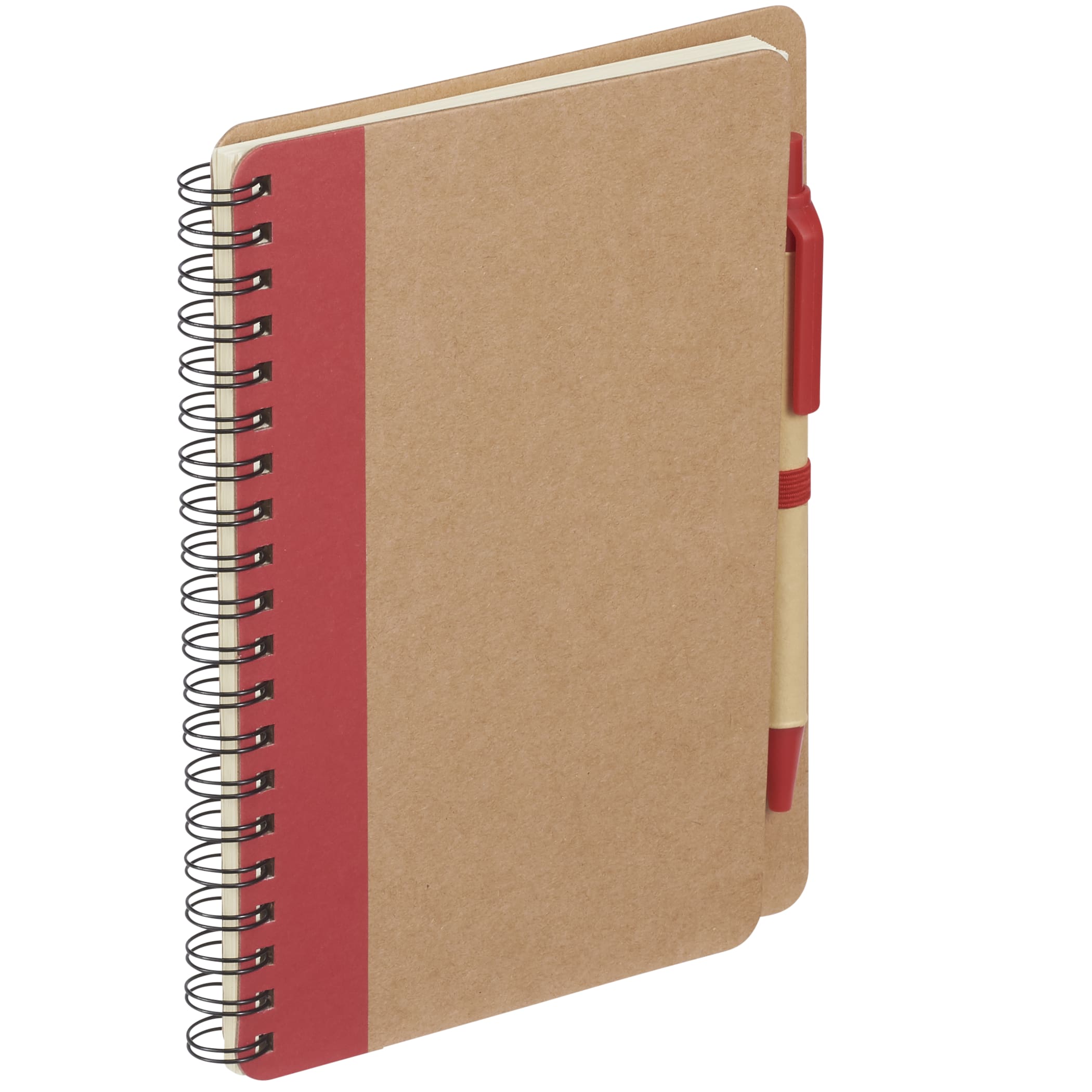 5'' x 7'' FSC® Mix Eco-Friendly Spiral Notebook with Pen 1