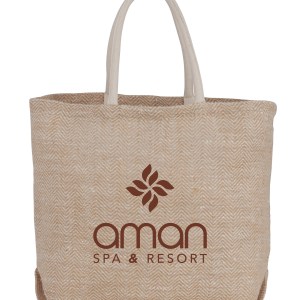 Herringbone Jute Tote 1 Herringbone Jute Tote 1