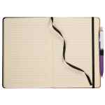 5.5'' x 8.5'' Recycled PET and Cork Bound Journal - SM-5313BKFront 5.5'' x 8.5'' Recycled PET and Cork Bound Journal - SM-5313BKFront
