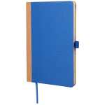 5.5'' x 8.5'' Recycled PET and Cork Bound Journal - SM-5313BLAngle-Left 5.5'' x 8.5'' Recycled PET and Cork Bound Journal - SM-5313BLAngle-Left